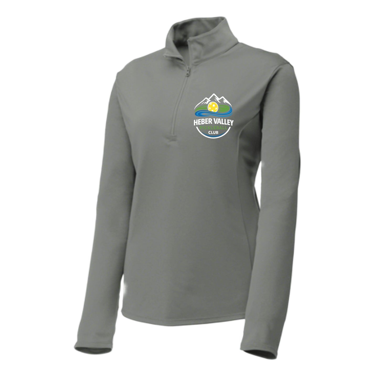 Heber Valley Pickleball Club (Customizable) | Women’s 1/4 Zip Pullover Athletic Performance Shirt | 100% Polyester