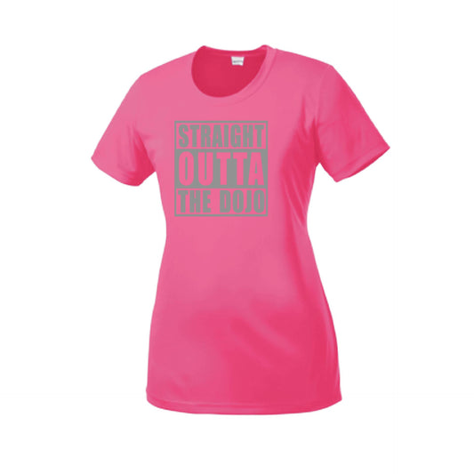 Straight Otta the Dojo | Women's Short Sleeve Karate Crewneck T-Shirts | 100% Polyester