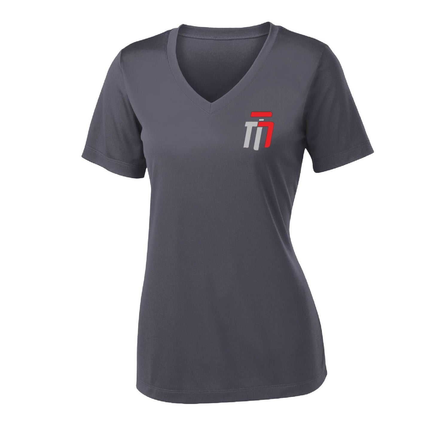 Trumotion (Pocket Design) | Women's Short Sleeve V-Neck Karate Performance T-Shirts | 100% Polyester