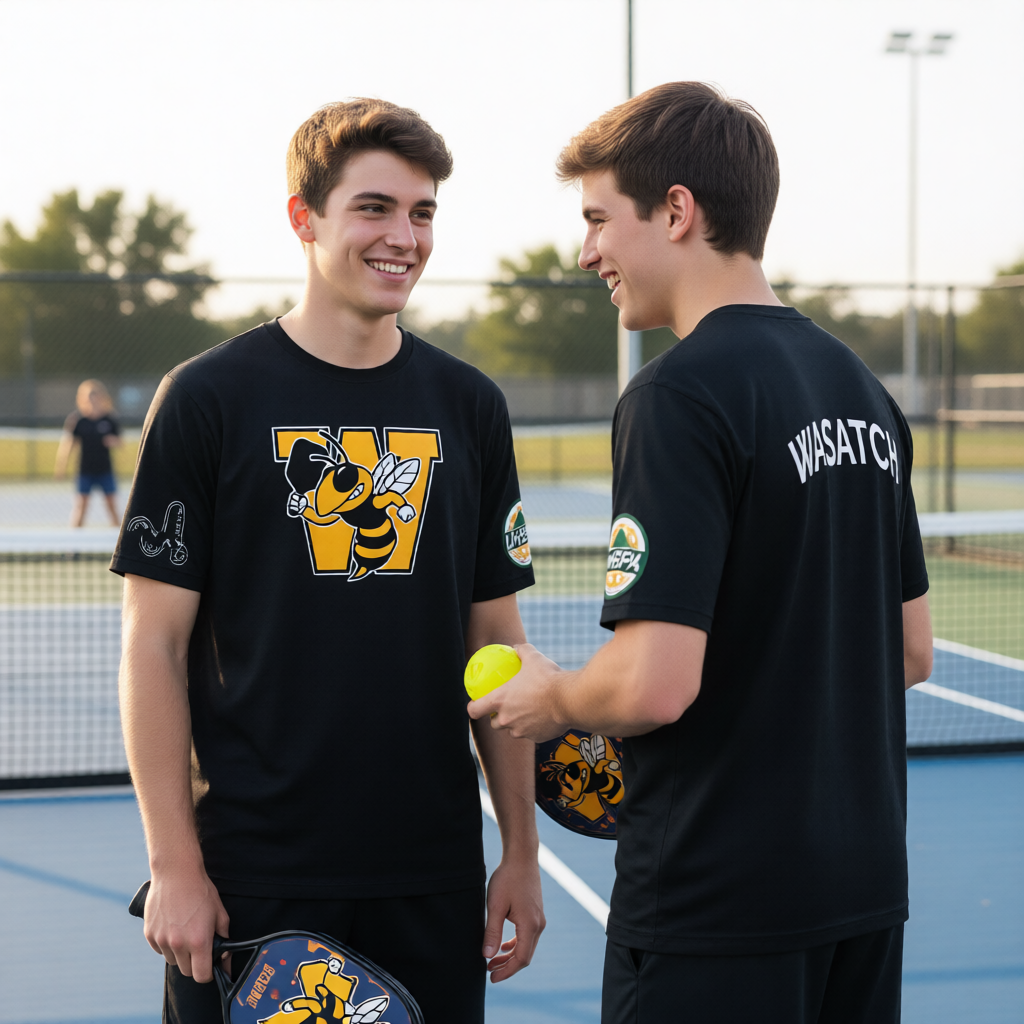 Wasatch High USHPA | Men's Short Sleeve Crewneck T-Shirts | 100% Polyester