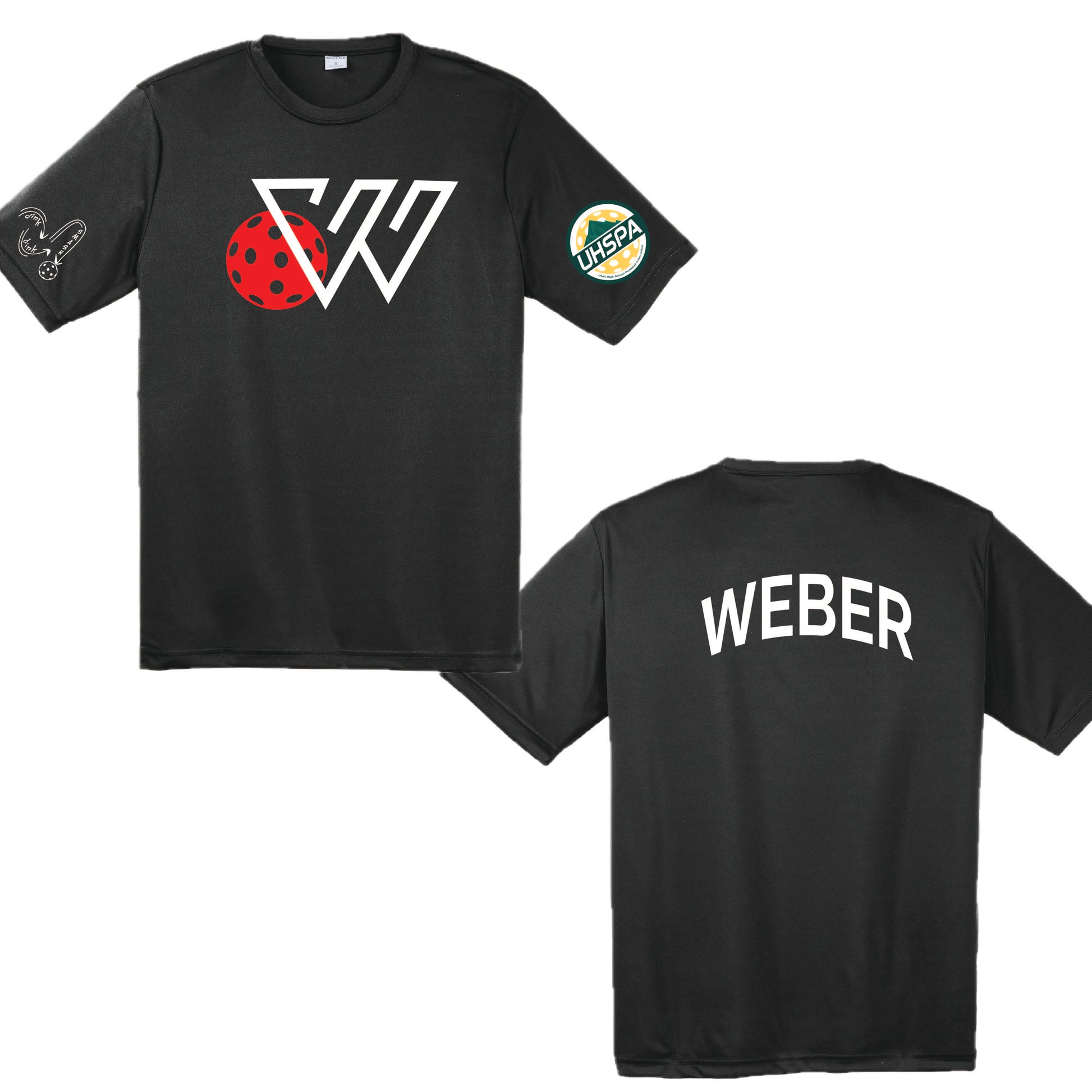 Weber High USHPA | Men's Short Sleeve Crewneck T-Shirts | 100% Polyester