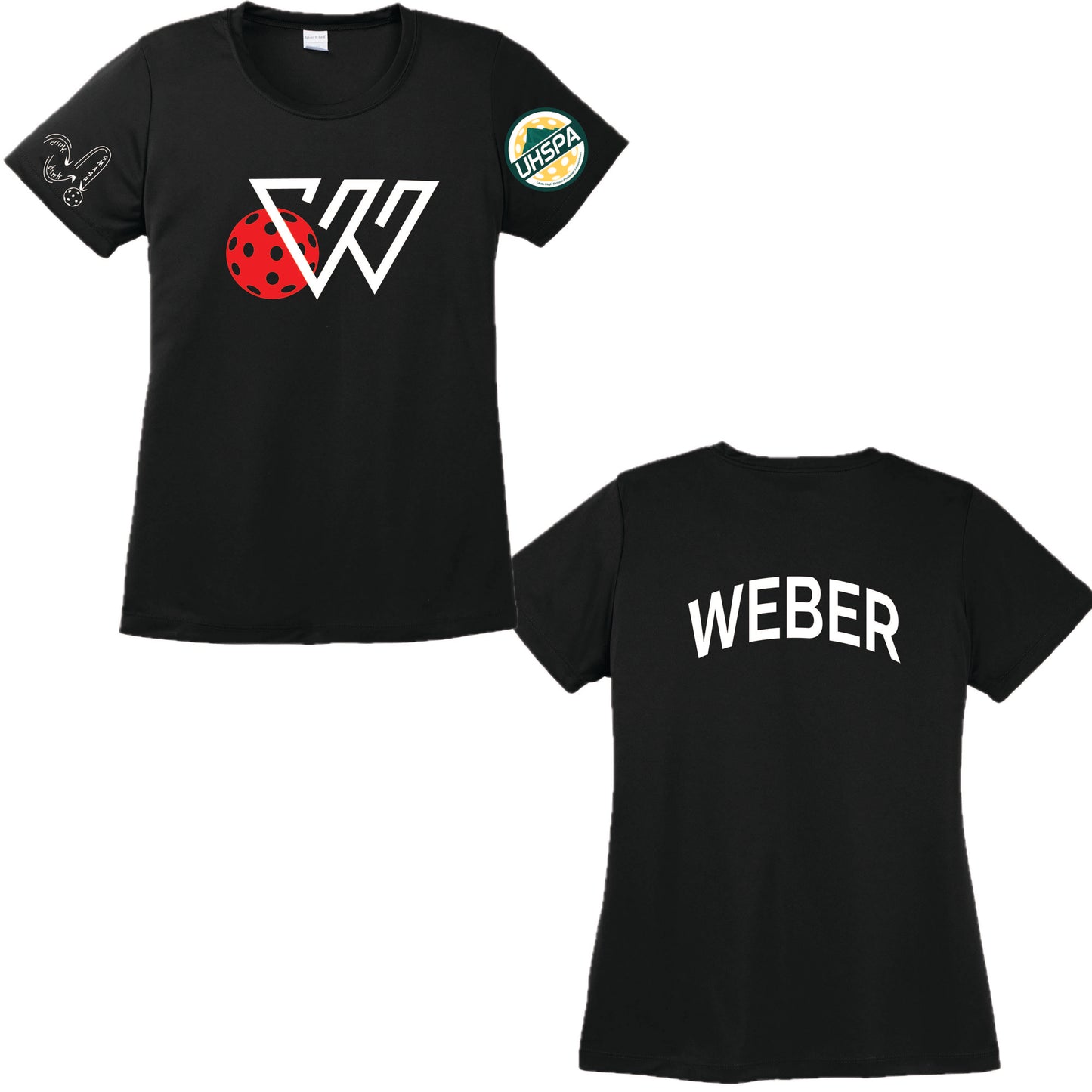 Weber High UHSPA | Women's Short Sleeve Crewneck T-Shirts | 100% Polyester