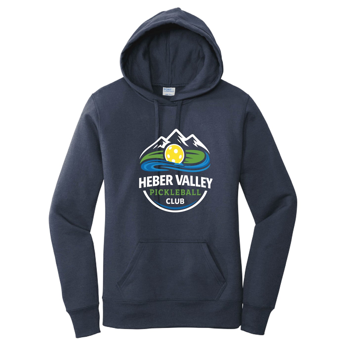 Heber Valley Pickleball Club (Customizable) | Women’s Fitted Hoodie Pickleball Sweatshirt | 50% Cotton 50% Poly Fleece