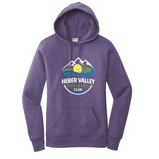 Heber Valley Pickleball Club (Customizable) | Women’s Fitted Hoodie Pickleball Sweatshirt | 50% Cotton 50% Poly Fleece