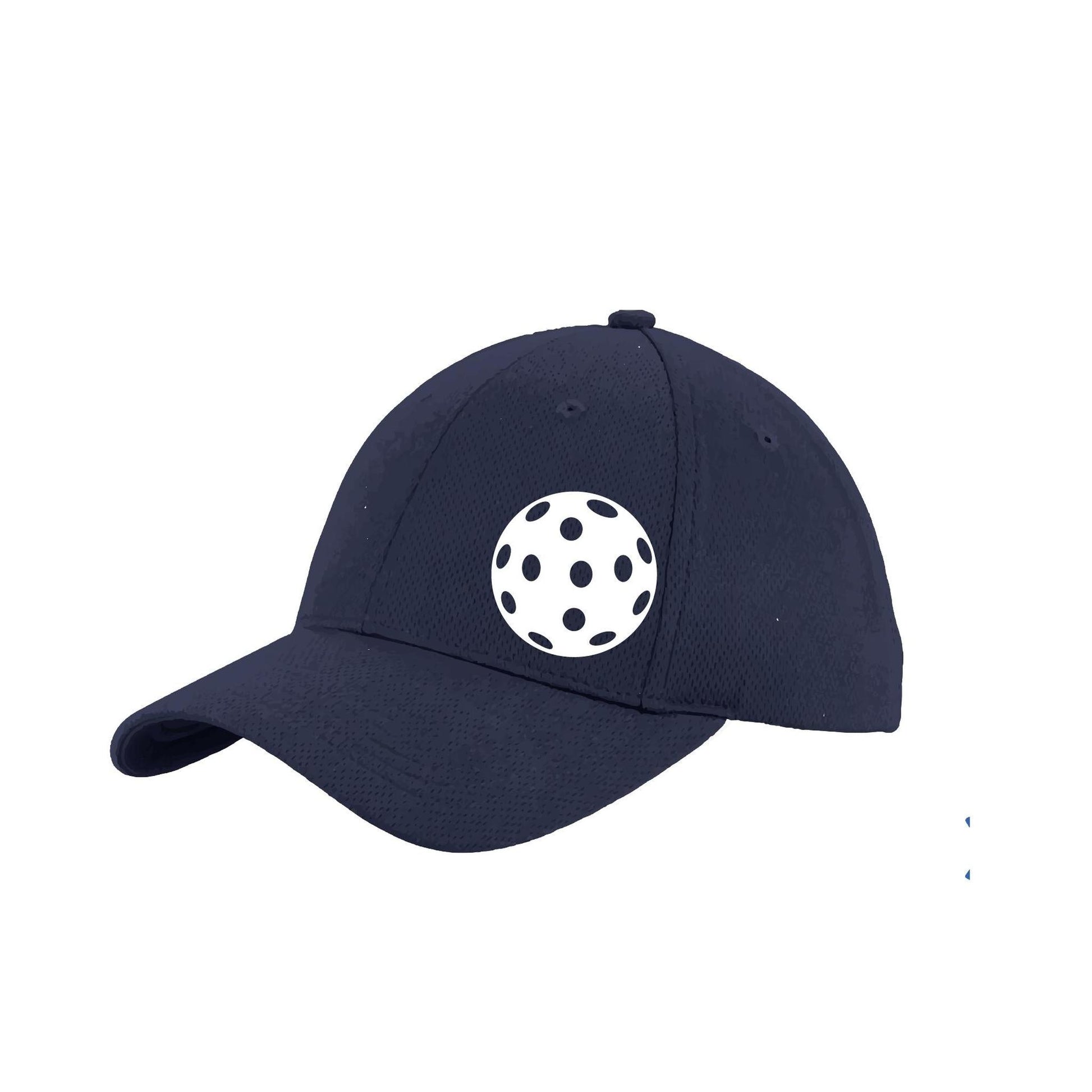 White Pickleball (Customizable) | Pickleball Hat | Moisture-Wicking 100% Polyester