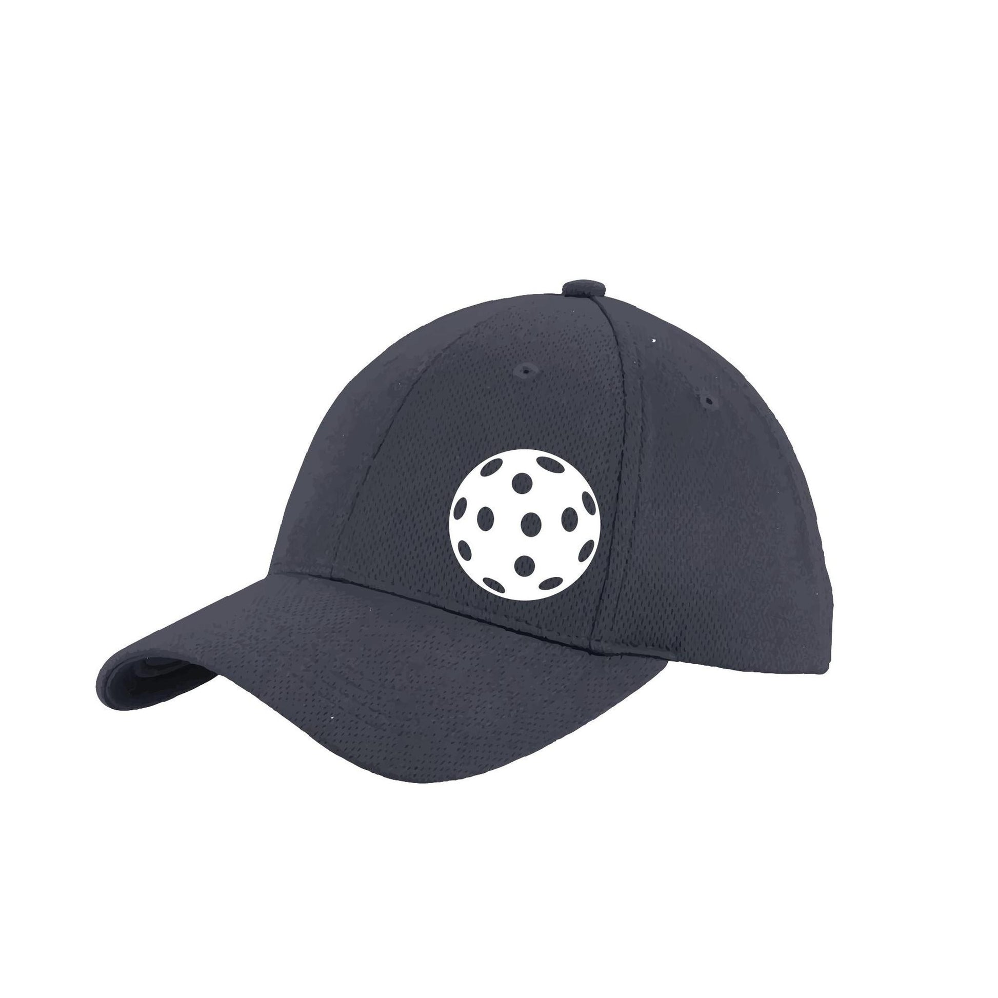 White Pickleball (Customizable) | Pickleball Hat | Moisture-Wicking 100% Polyester