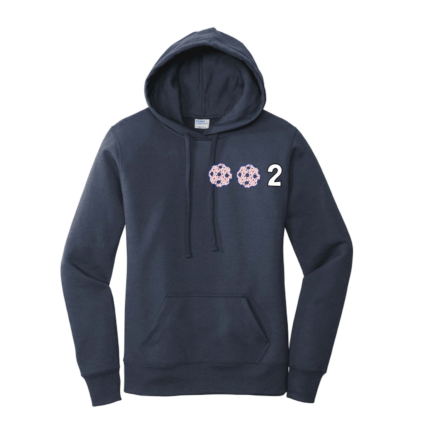 002 (Customizable 10 Pickleball Colors) | Women’s Fitted Hoodie Pickleball Sweatshirt | 50% Cotton 50% Poly Fleece