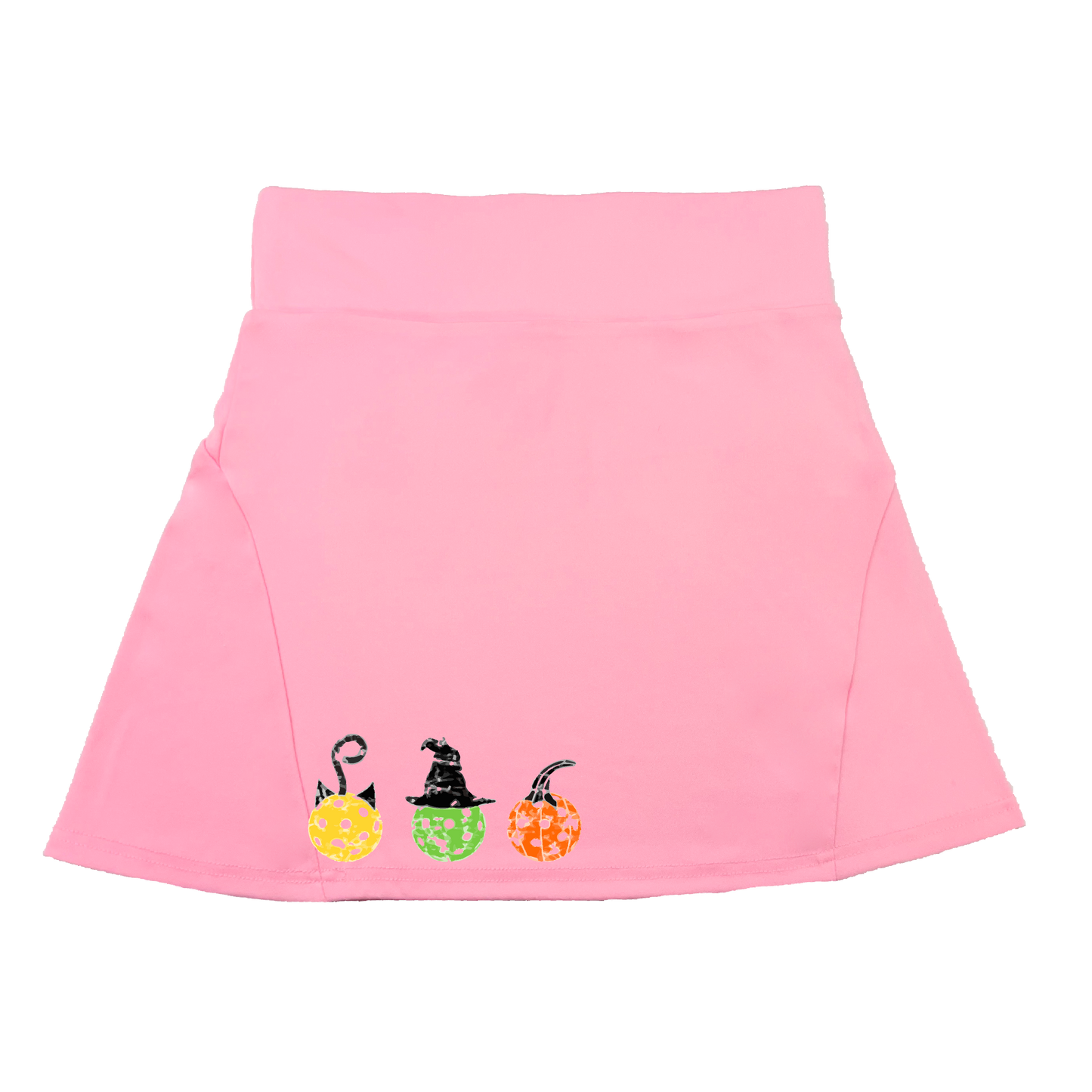 Cat Witch Pumpkin  | Women's Flirty Pickleball Skort