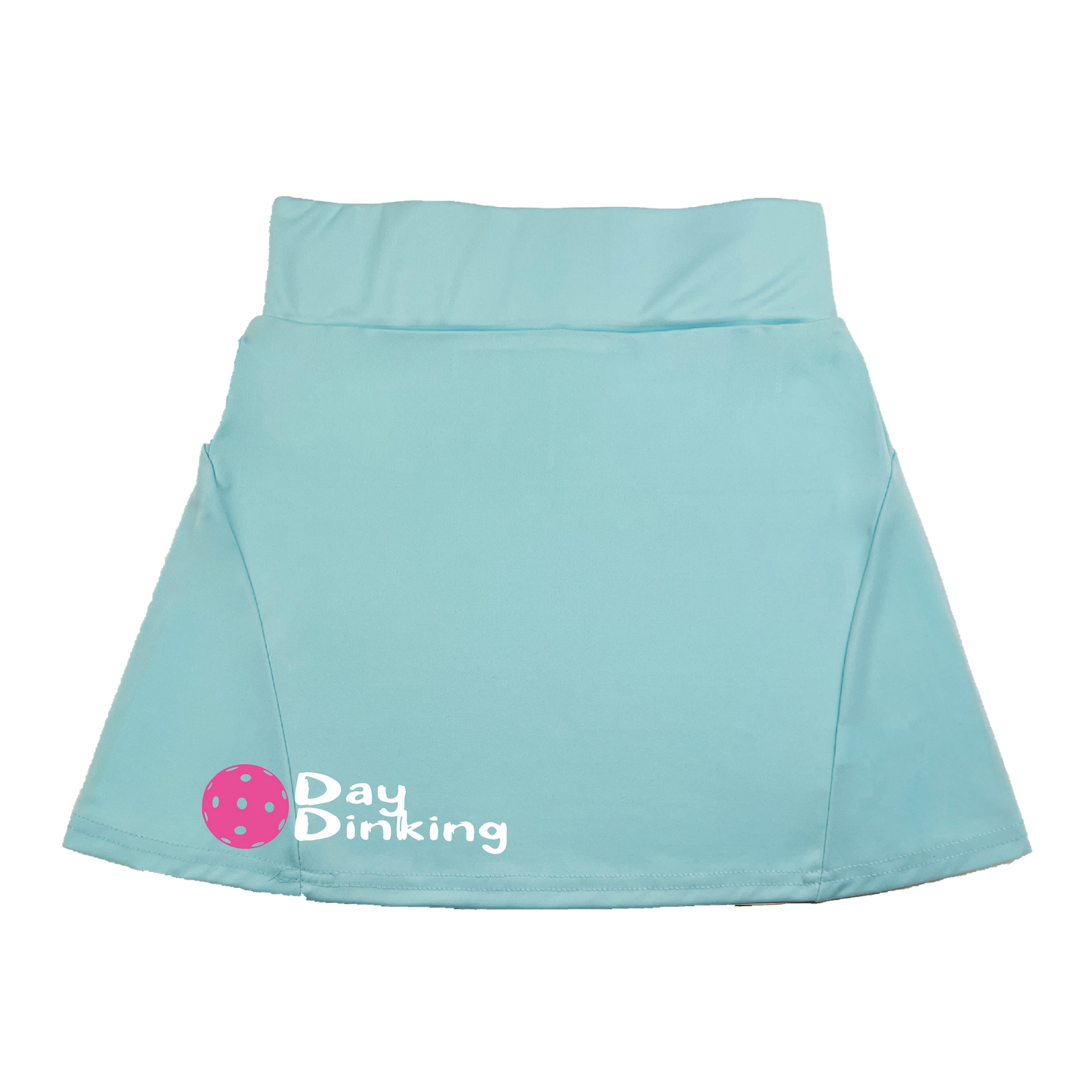 Pickleball Flirty Skort in White, Yellow or Pink.  These flirty skorts have a flat mid-rise waistband with a 3-inch waistband.  Light weight without being see through and the material wicks away moisture quickly.  Flirty pleats in the back with inner shorts for free movement and stylish coverage on the courts.  A functional zipper pocket on the back and two built in pockets on the shorts for convenient storage. The rear pleats are what make these skorts fabulous!  