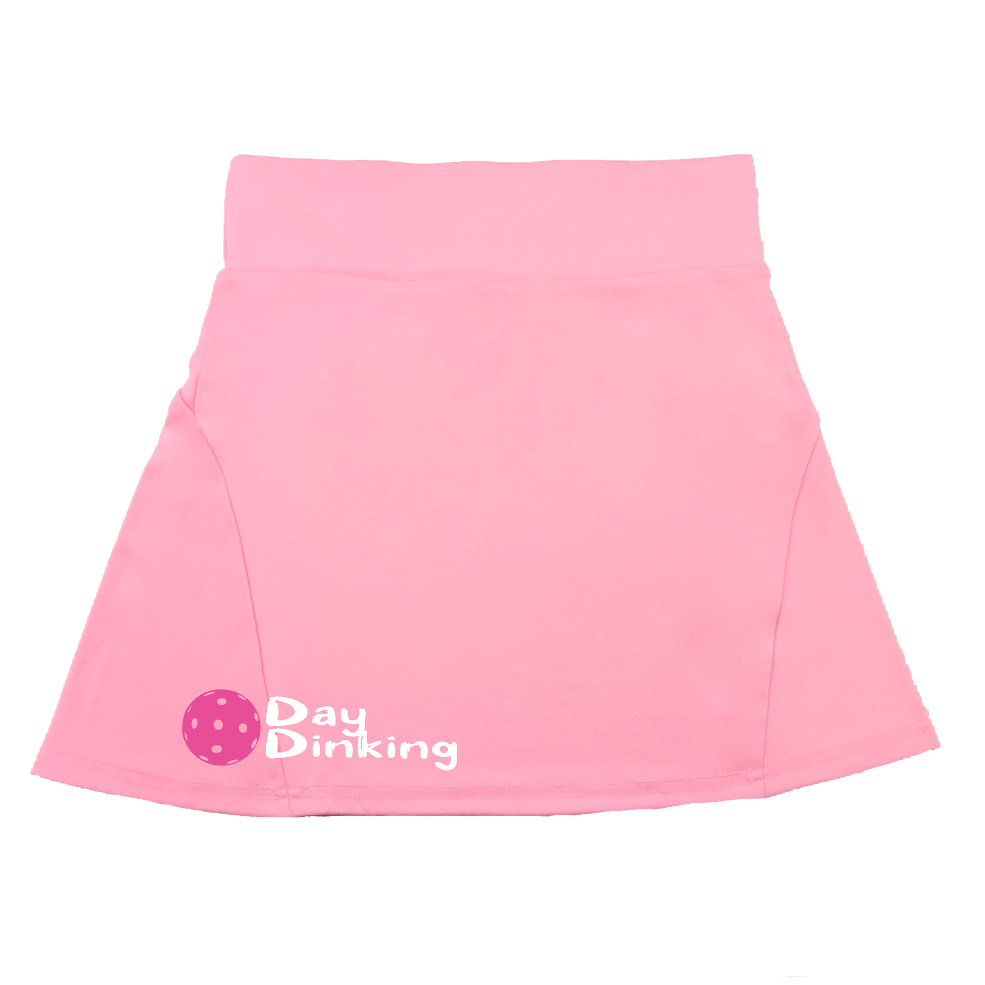 Pickleball Flirty Skort in White, Yellow or Pink.  These flirty skorts have a flat mid-rise waistband with a 3-inch waistband.  Light weight without being see through and the material wicks away moisture quickly.  Flirty pleats in the back with inner shorts for free movement and stylish coverage on the courts.  A functional zipper pocket on the back and two built in pockets on the shorts for convenient storage. The rear pleats are what make these skorts fabulous!  