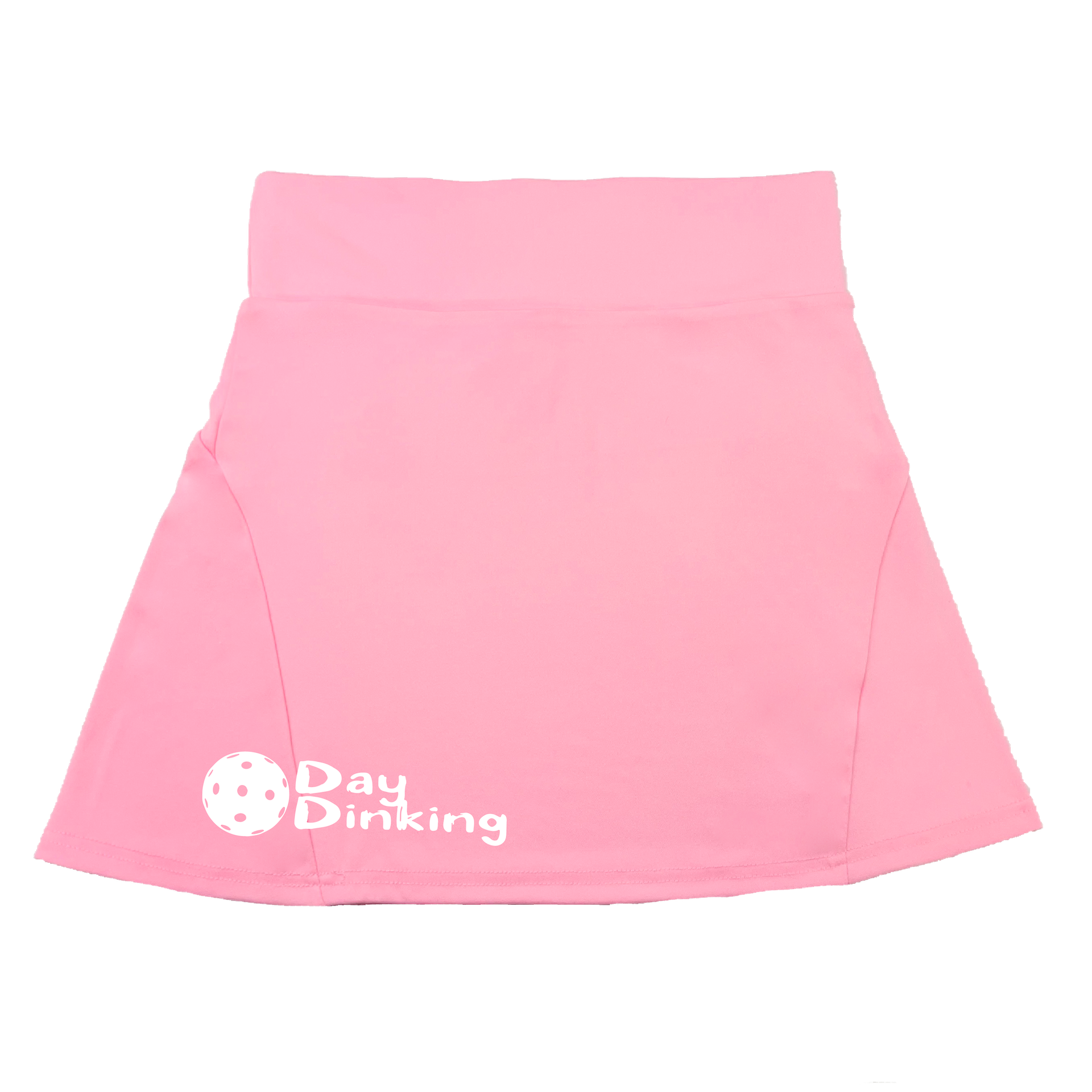 Pickleball Flirty Skort in White, Yellow or Pink.  These flirty skorts have a flat mid-rise waistband with a 3-inch waistband.  Light weight without being see through and the material wicks away moisture quickly.  Flirty pleats in the back with inner shorts for free movement and stylish coverage on the courts.  A functional zipper pocket on the back and two built in pockets on the shorts for convenient storage. The rear pleats are what make these skorts fabulous!  