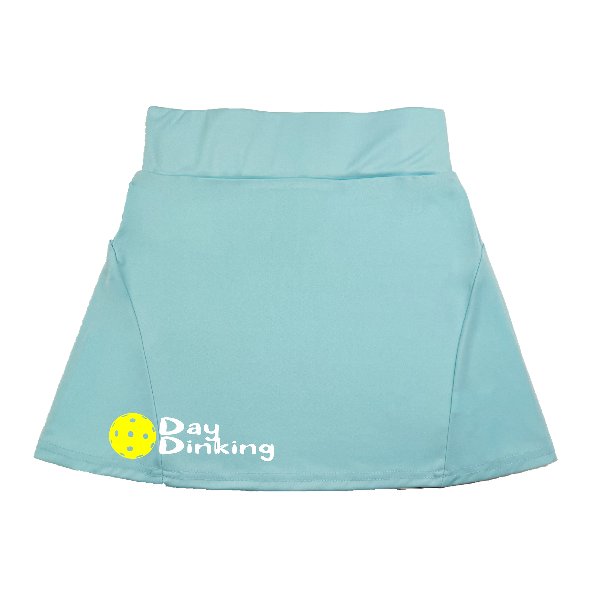 Pickleball Flirty Skort in White, Yellow or Pink.  These flirty skorts have a flat mid-rise waistband with a 3-inch waistband.  Light weight without being see through and the material wicks away moisture quickly.  Flirty pleats in the back with inner shorts for free movement and stylish coverage on the courts.  A functional zipper pocket on the back and two built in pockets on the shorts for convenient storage. The rear pleats are what make these skorts fabulous!  