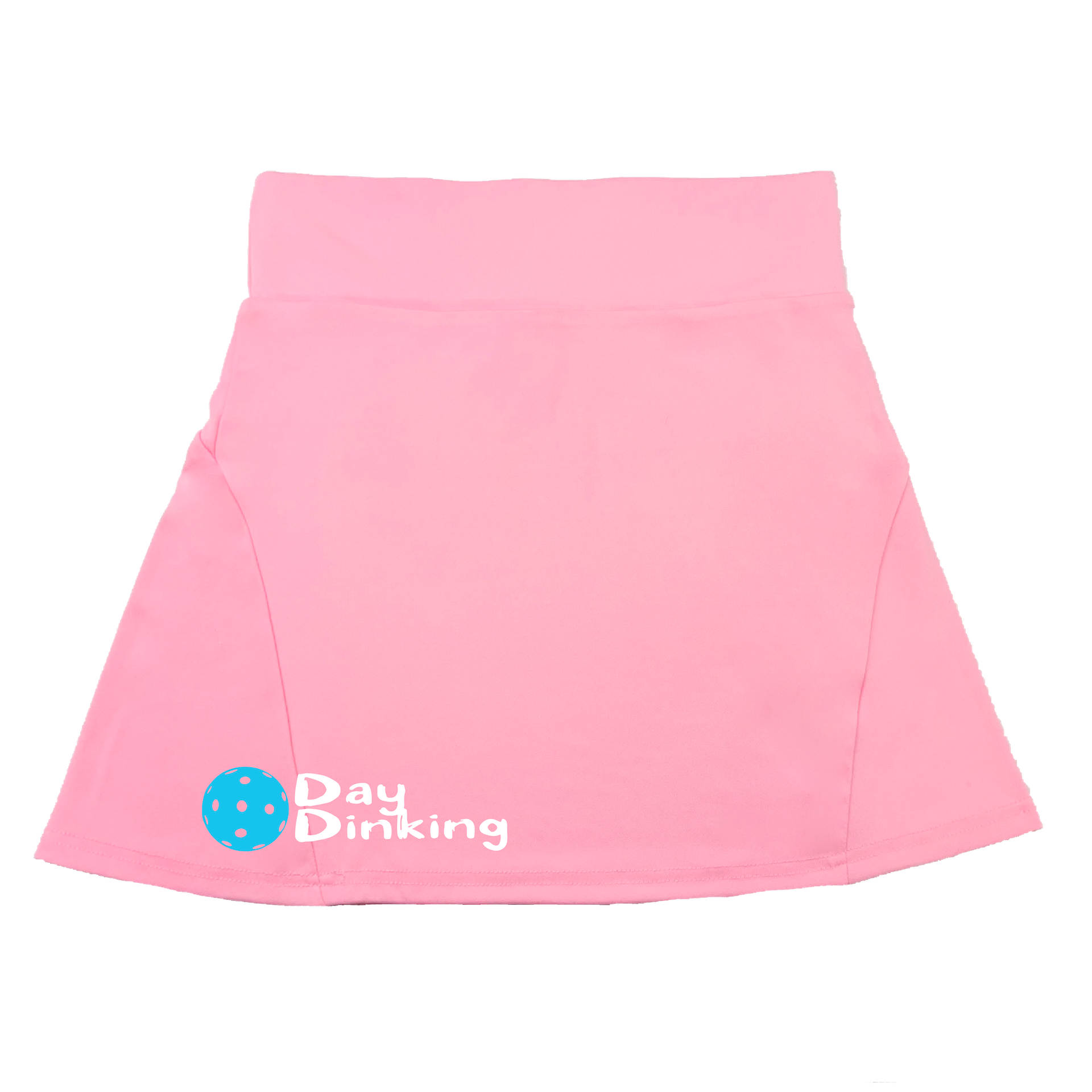 Pickleball Flirty Skort in Cyan, Purple or Rainbow.  These flirty skorts have a flat mid-rise waistband with a 3-inch waistband.  Light weight without being see through and the material wicks away moisture quickly.  Flirty pleats in the back with inner shorts for free movement and stylish coverage on the courts.  A functional zipper pocket on the back and two built in pockets on the shorts for convenient storage. The rear pleats are what make these skorts fabulous!  