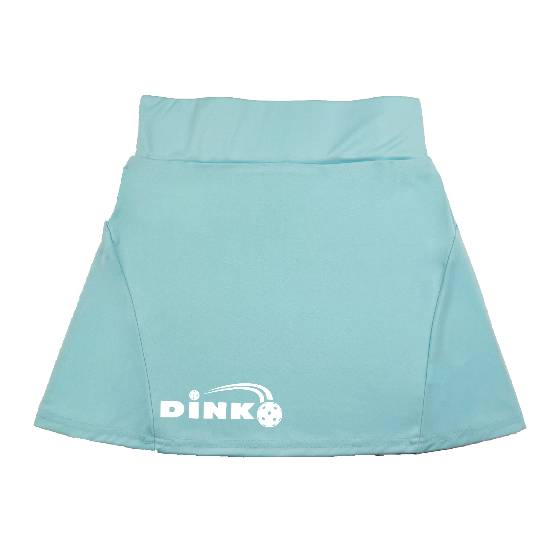 Pickleball Flirty Skort Design:  Pickleball Dink  These flirty skorts have a flat mid-rise waistband with a 3 inch waistband.  Light weight without being see through and the material wicks away moisture quickly.  Flirty pleats in the back with inner shorts for free movement and stylish coverage on the courts.  A functional zipper pocket on the back and two built in pockets on the shorts for convenient storage. 