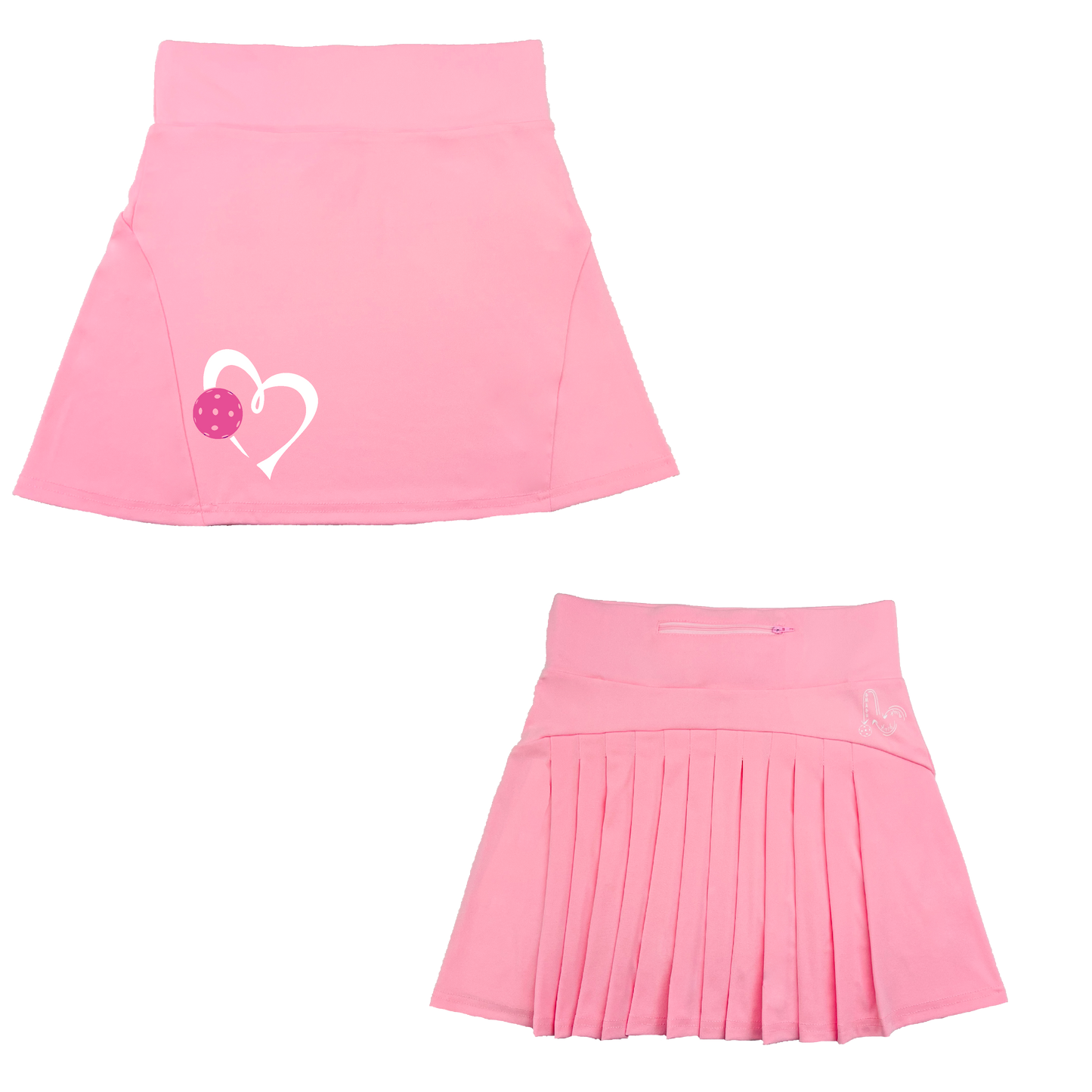 Love Pickleball (Pink) | Women's Flirty Pickleball Skort