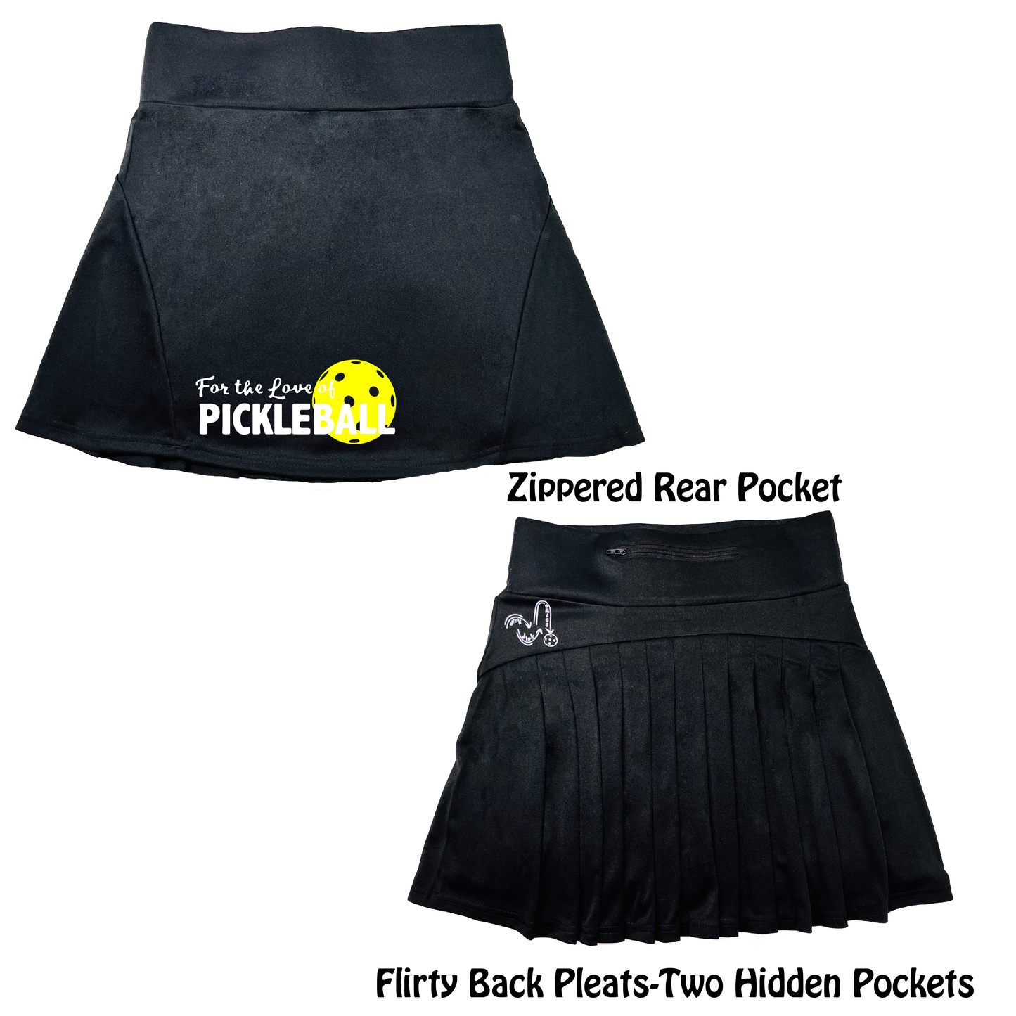 For The Love Of Pickleball | Women's Flirty Pickleball Skort