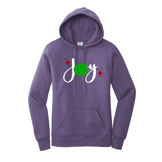 Joy | Women’s Fitted Hoodie Pickleball Sweatshirt | 50% Cotton 50% Poly Fleece