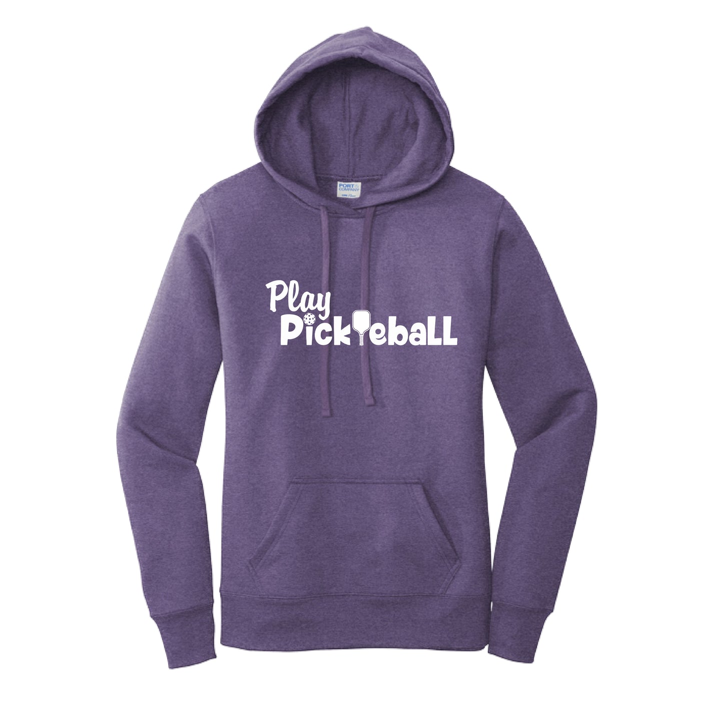 Play Pickleball | Women’s Fitted Hoodie Pickleball Sweatshirt | 50% Cotton 50% Poly Fleece