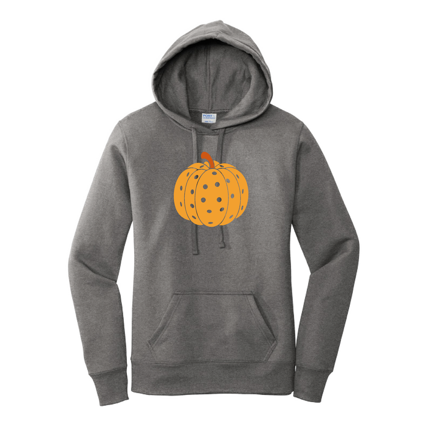 Pumpkin Pickleball | Women’s Fitted Hoodie Pickleball Sweatshirt | 50% Cotton 50% Poly Fleece