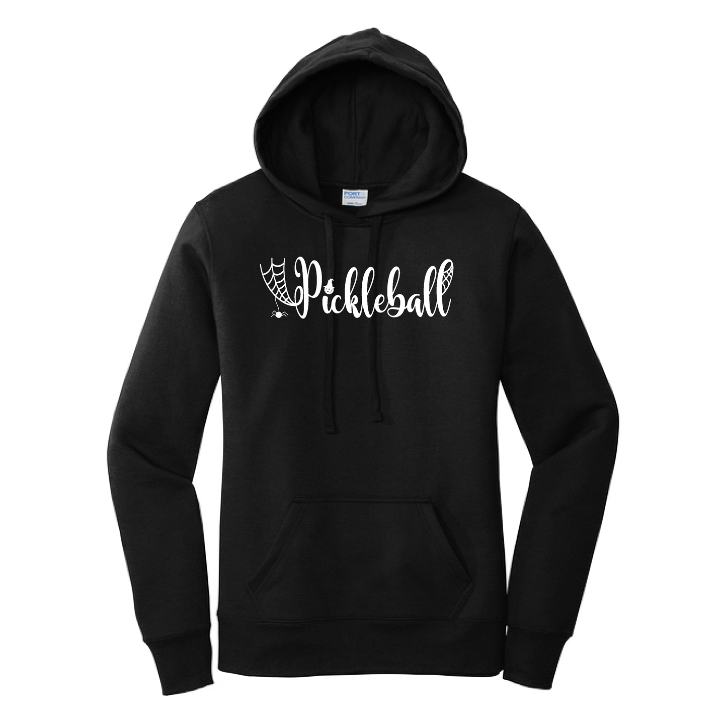 Spider Pickleball | Women’s Fitted Hoodie Pickleball Sweatshirt | 50% Cotton 50% Poly Fleece