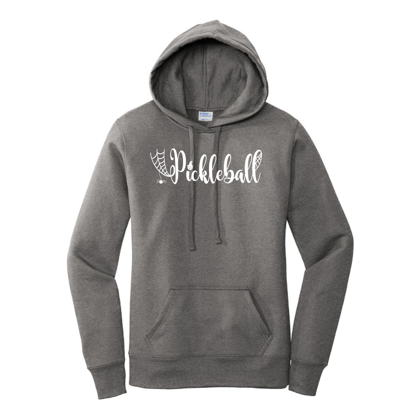 Spider Pickleball | Women’s Fitted Hoodie Pickleball Sweatshirt | 50% Cotton 50% Poly Fleece