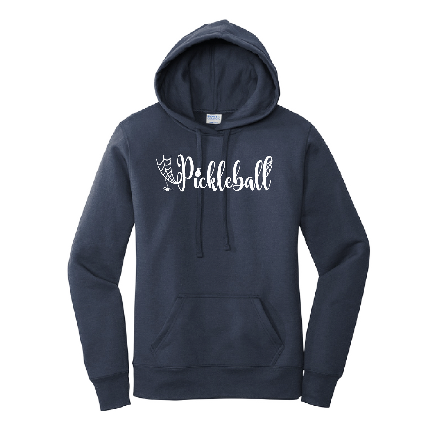 Spider Pickleball | Women’s Fitted Hoodie Pickleball Sweatshirt | 50% Cotton 50% Poly Fleece