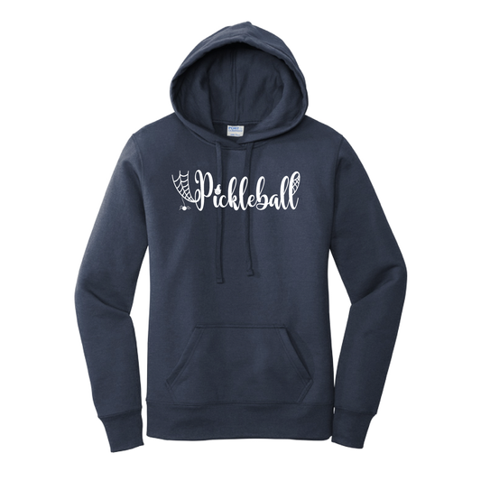 Spider Pickleball | Women’s Fitted Hoodie Pickleball Sweatshirt | 50% Cotton 50% Poly Fleece