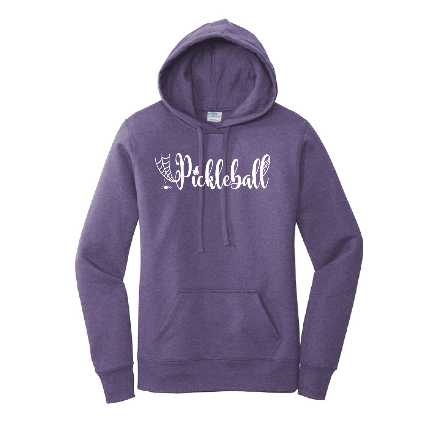 Spider Pickleball | Women’s Fitted Hoodie Pickleball Sweatshirt | 50% Cotton 50% Poly Fleece