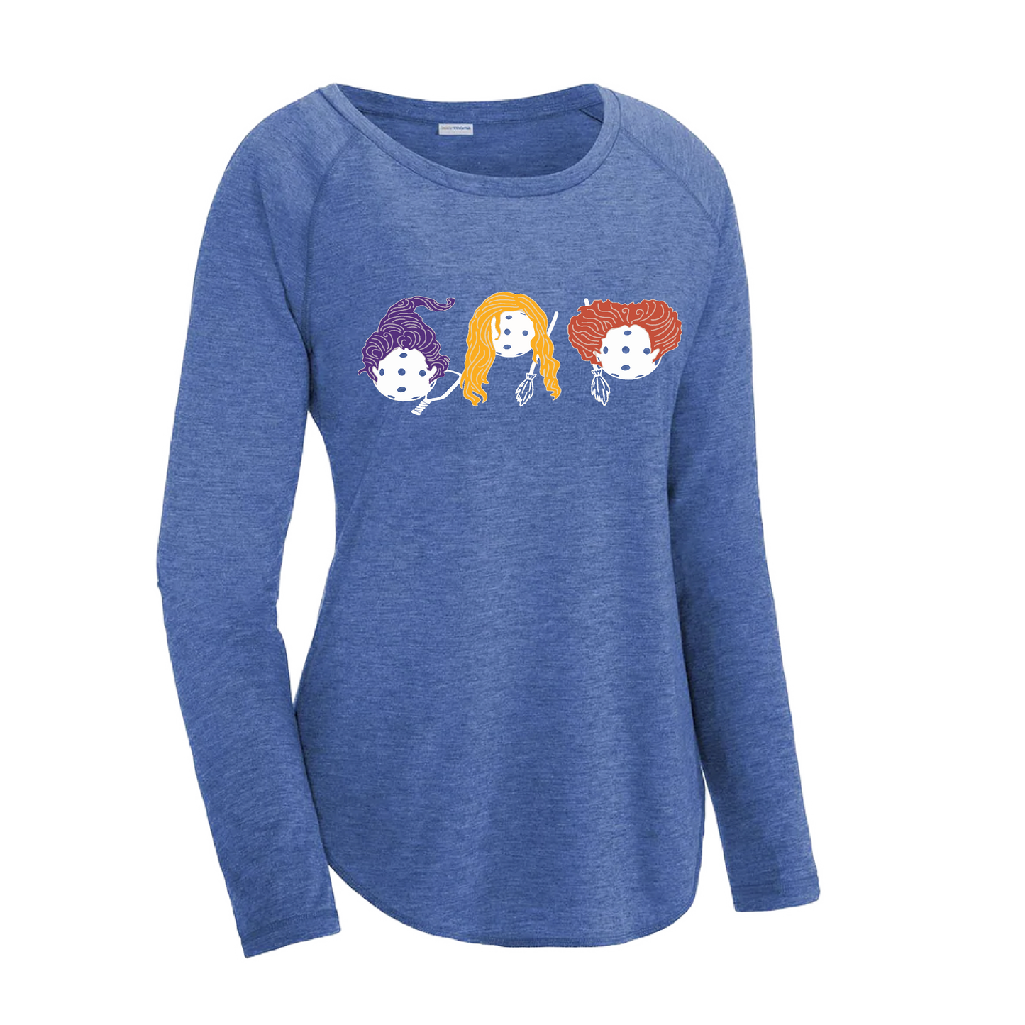 Hocus Pocus | Women's Long Sleeve Scoop Neck Pickleball Shirts | 75/13/12 poly/cotton/rayon