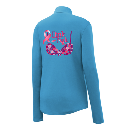 Dink Pink | Women's 1/4 Zip Pickleball Pullover | 100% Polyester