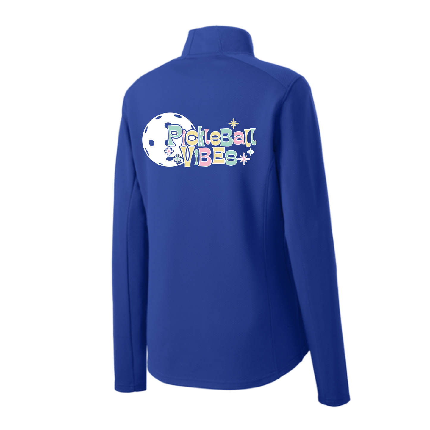 Pickleball Vibes | Women's 1/4 Zip Pickleball Pullover | 100% Polyester