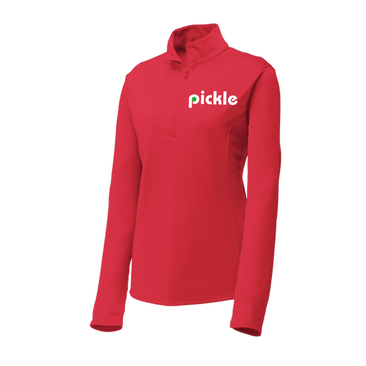 Pickle (Customizable) | Women's 1/4 Zip Pullover Athletic Shirt | 100% Polyester