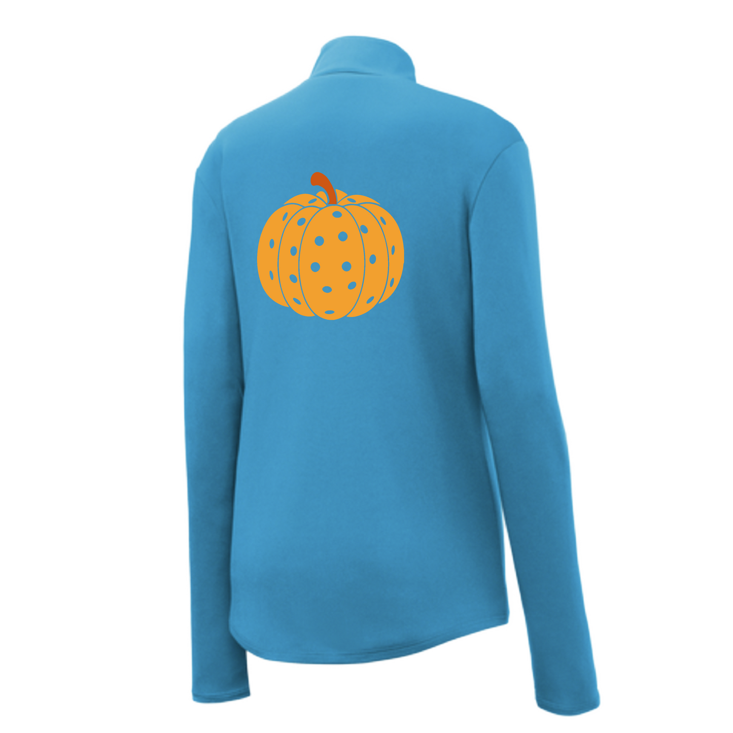 Pumpkin Pickleball | Women's 1/4 Zip Pickleball Pullover | 100% Polyester