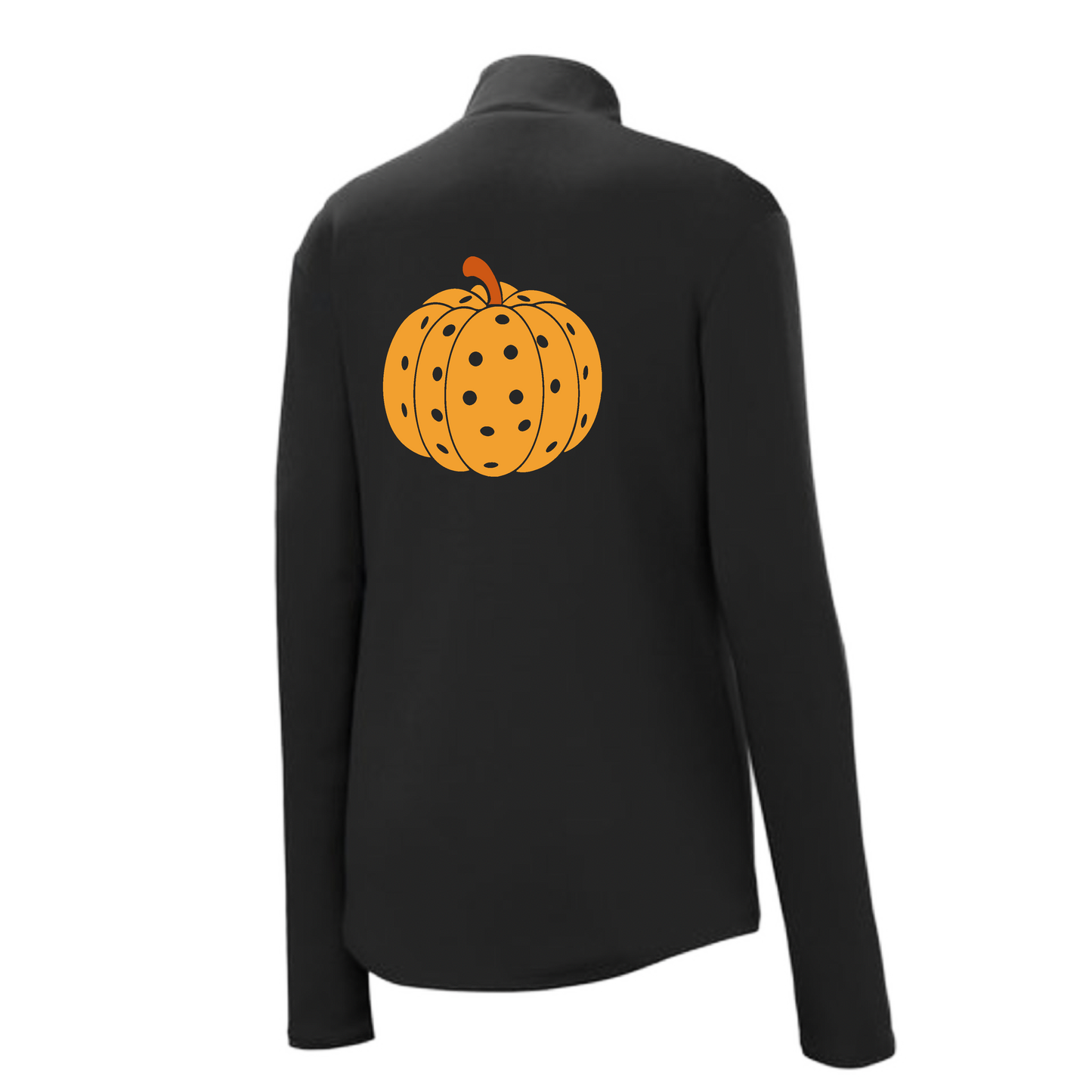 Pumpkin Pickleball | Women's 1/4 Zip Pickleball Pullover | 100% Polyester