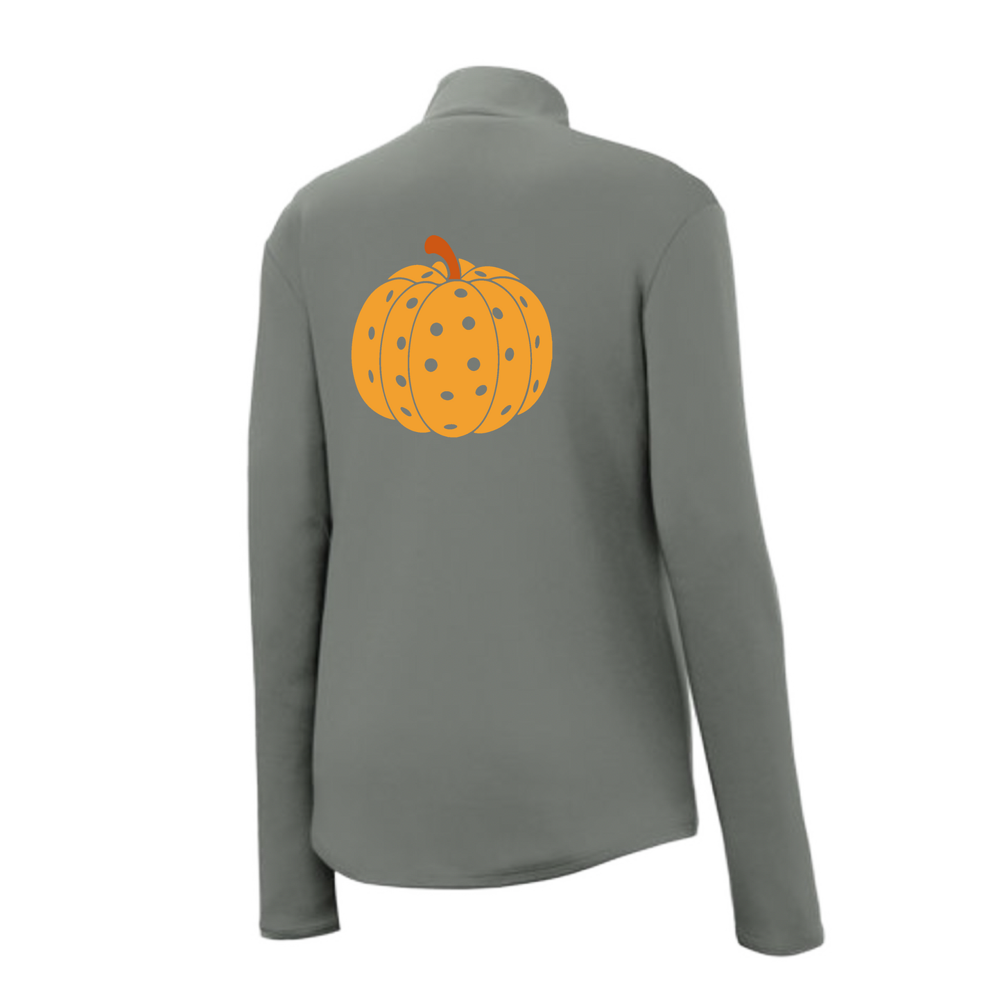 Pumpkin Pickleball | Women's 1/4 Zip Pickleball Pullover | 100% Polyester