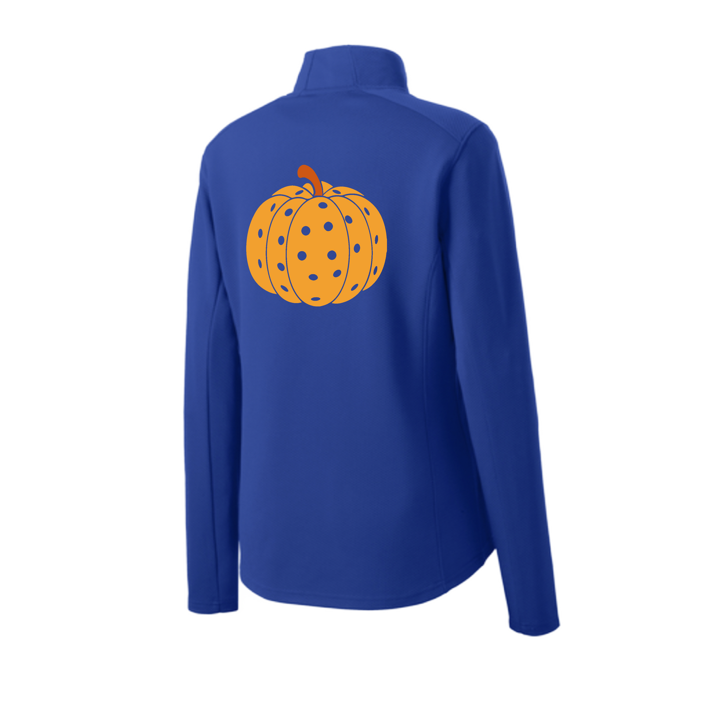 Pumpkin Pickleball | Women's 1/4 Zip Pickleball Pullover | 100% Polyester