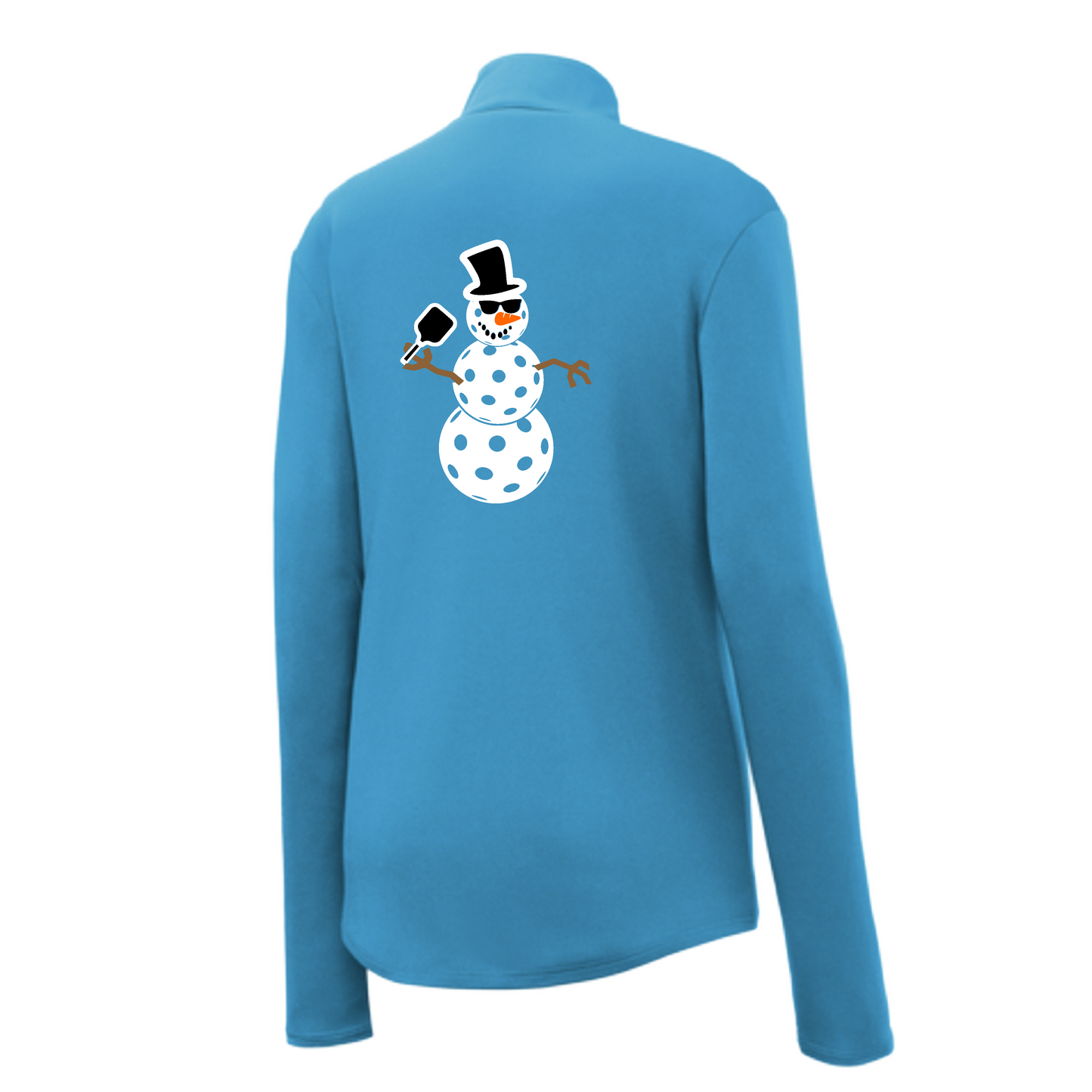 Snowman | Women's 1/4 Zip Pickleball Pullover | 100% Polyester