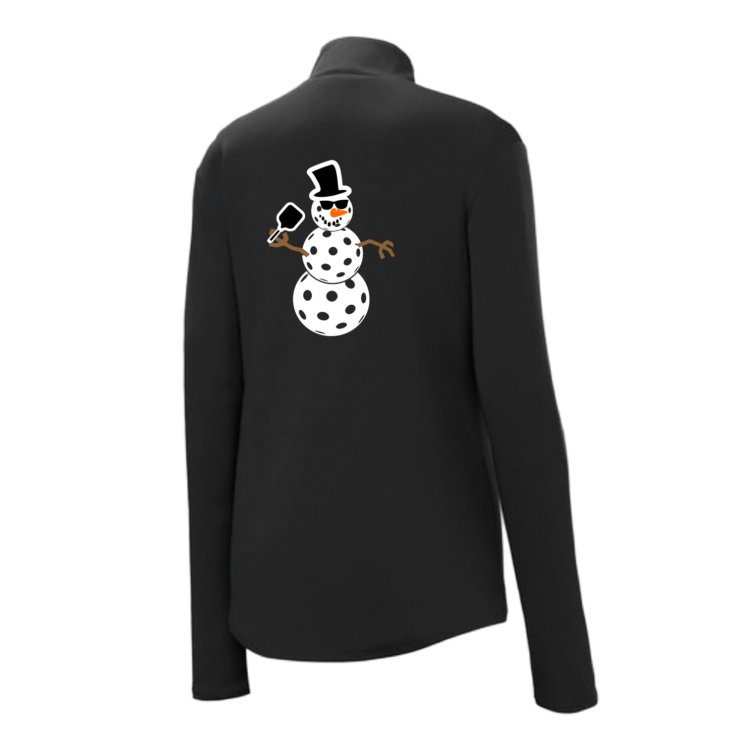 Snowman | Women's 1/4 Zip Pickleball Pullover | 100% Polyester