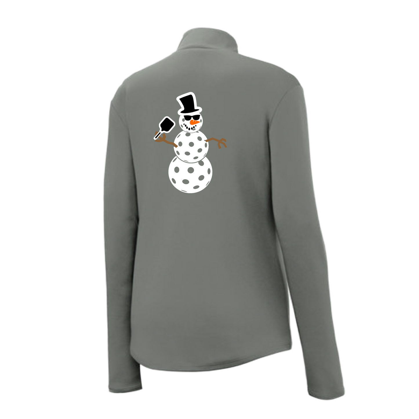 Snowman | Women's 1/4 Zip Pickleball Pullover | 100% Polyester