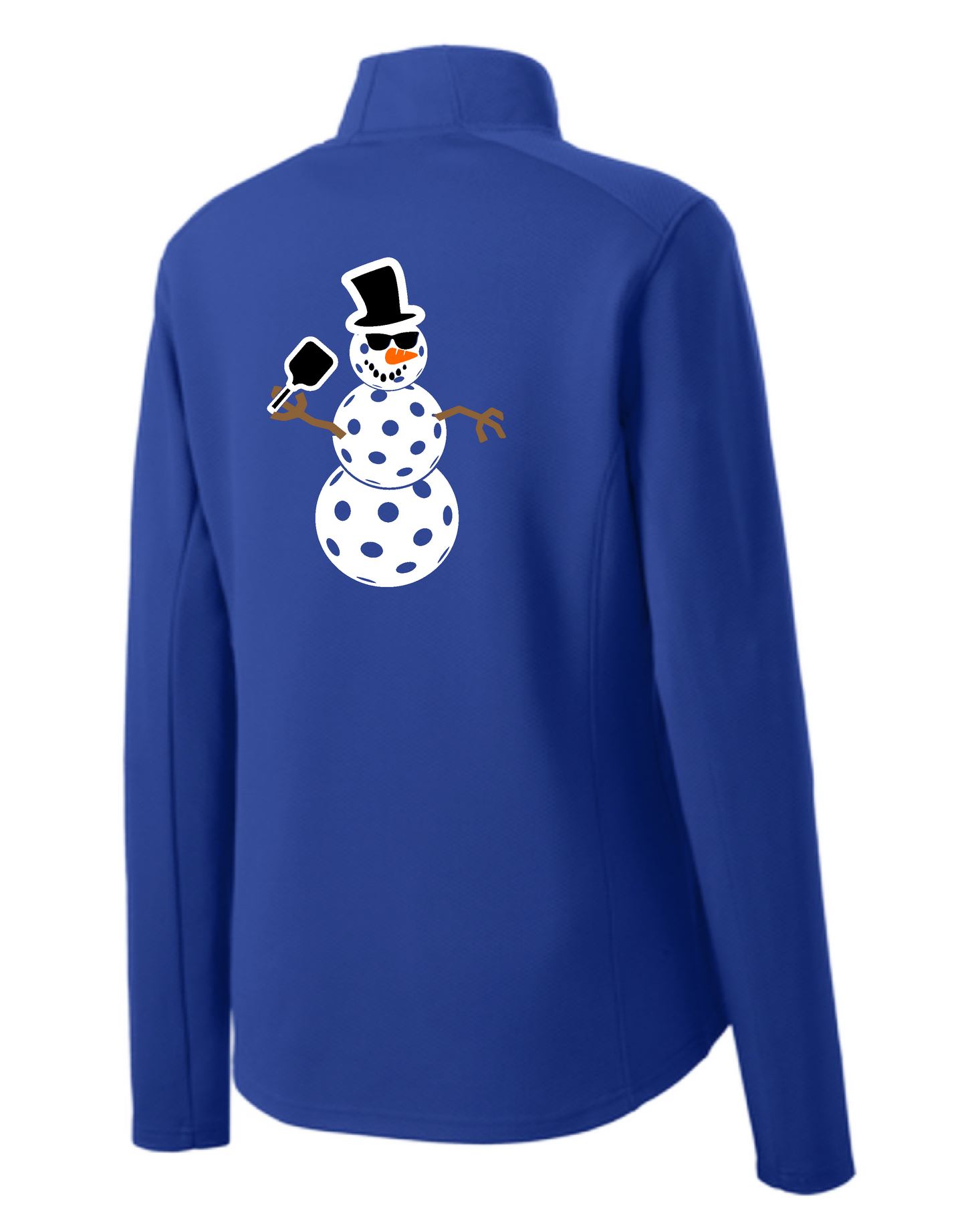 Snowman | Women's 1/4 Zip Pickleball Pullover | 100% Polyester