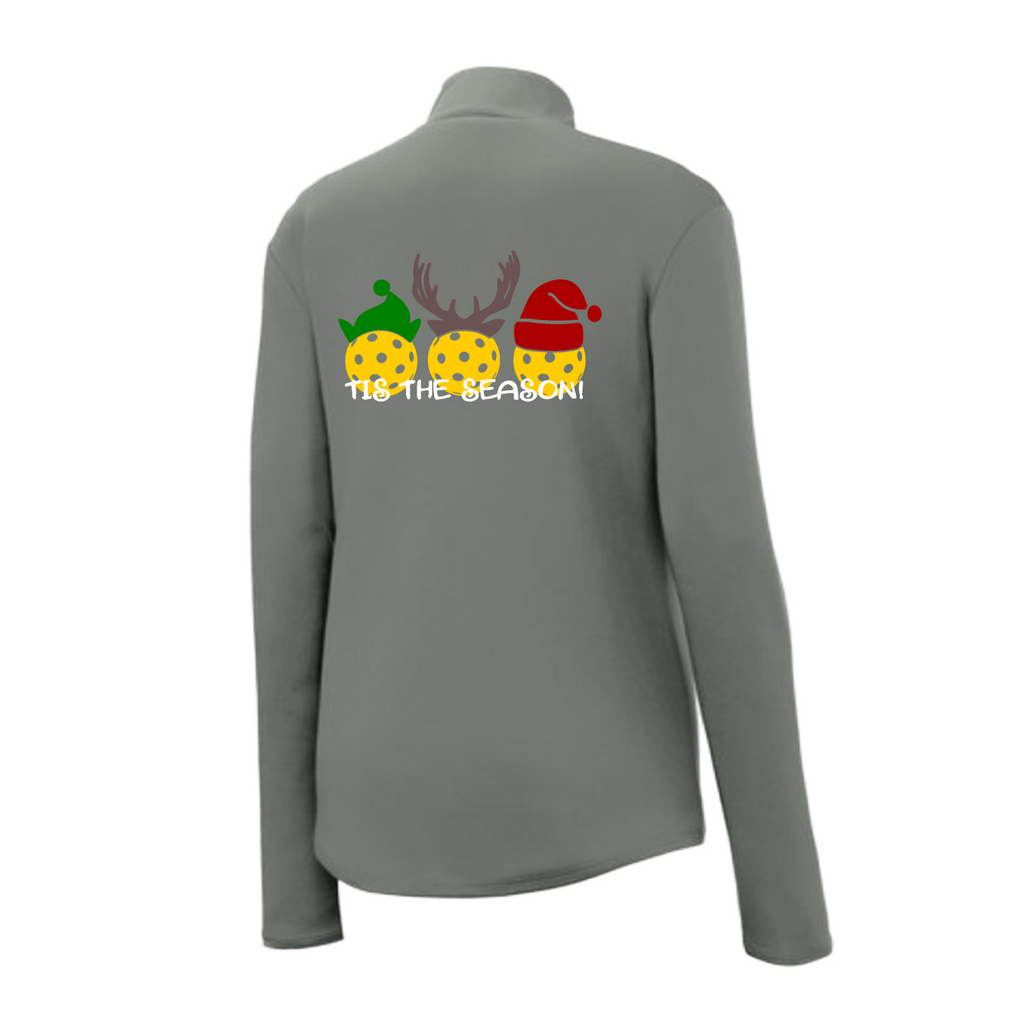 Tis the Season | Women's 1/4 Zip Pickleball Pullover | 100% Polyester