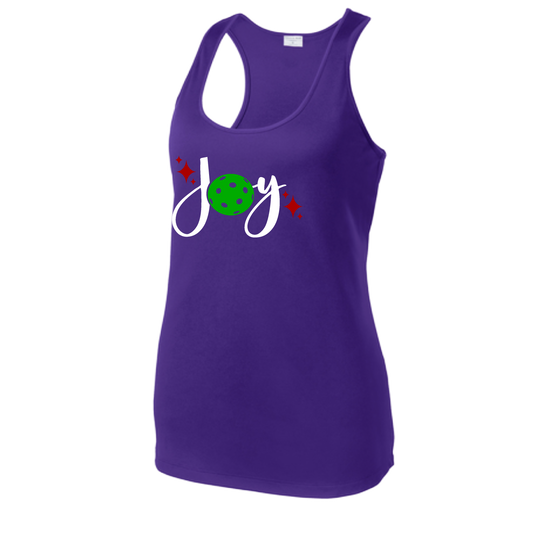 Joy | Women's Racerback Pickleball Tank | 100% Polyester