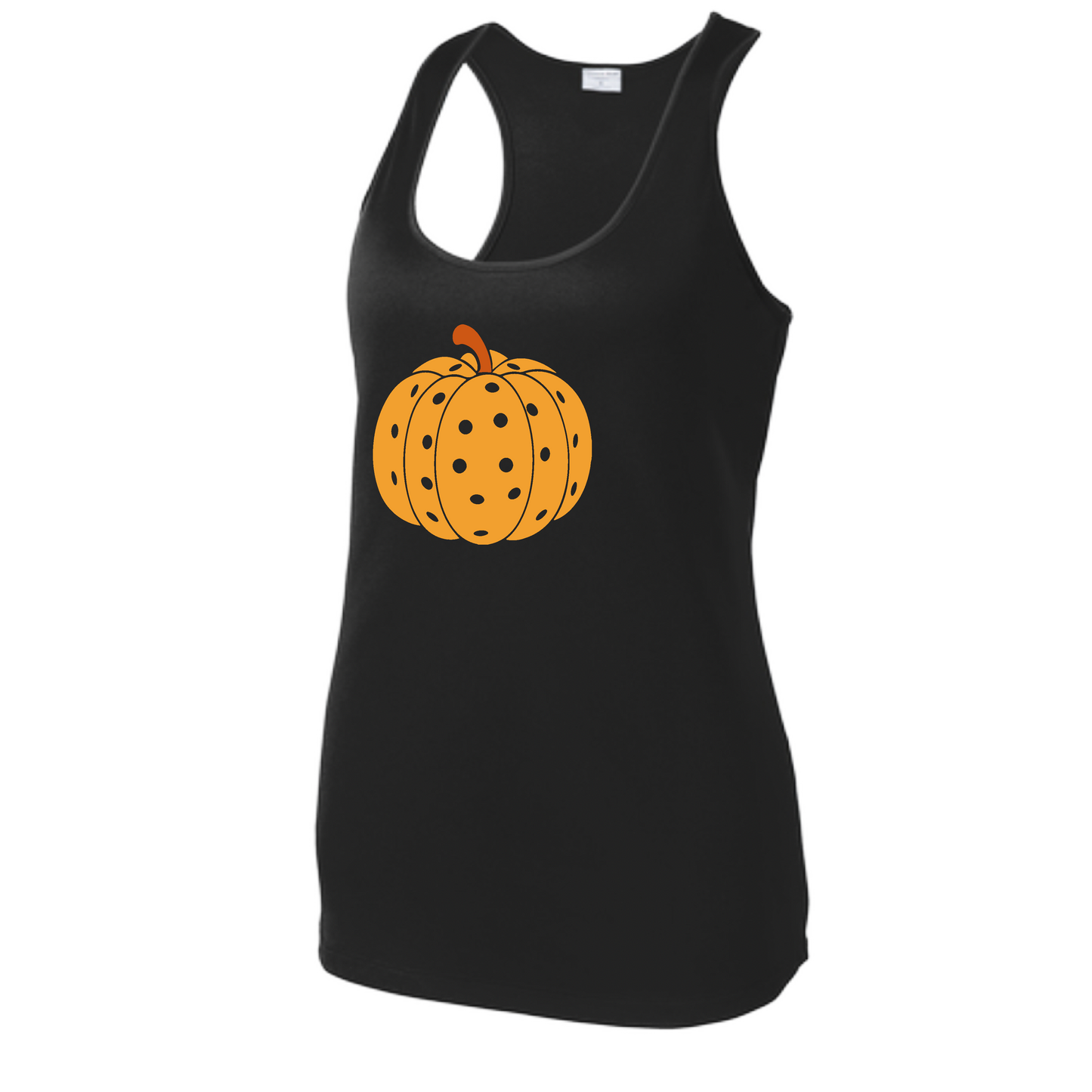 Pumpkin Pickleball | Women's Racerback Pickleball Tank | 100% Polyester