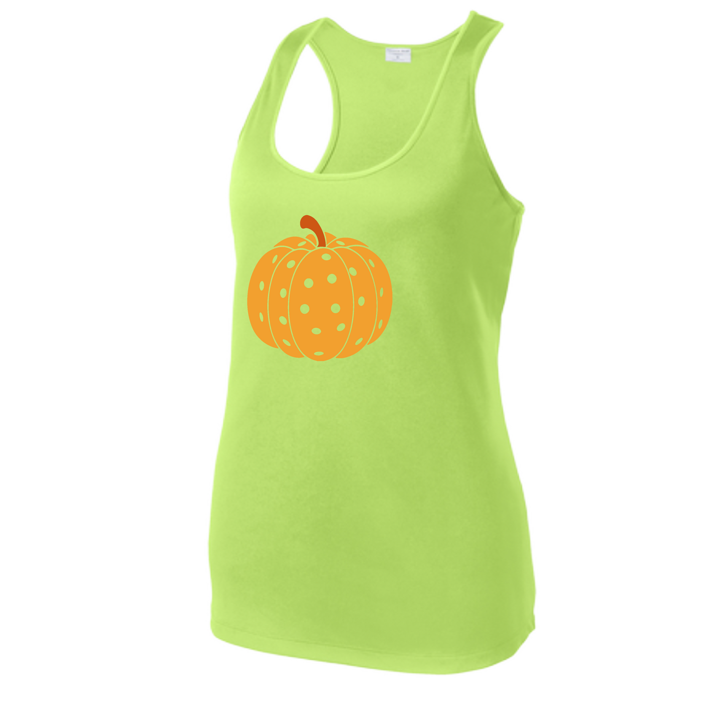 Pumpkin Pickleball | Women's Racerback Pickleball Tank | 100% Polyester