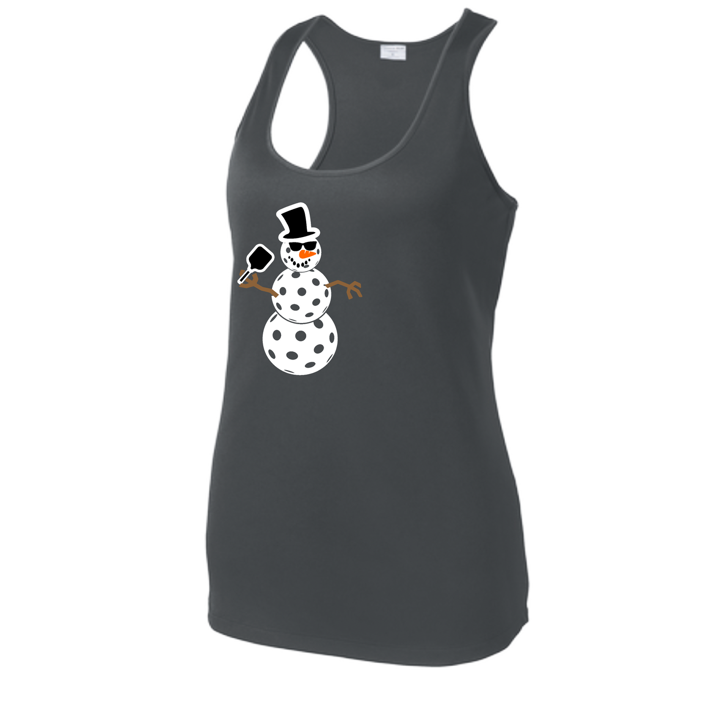 Snowman | Women's Racerback Pickleball Tank | 100% Polyester