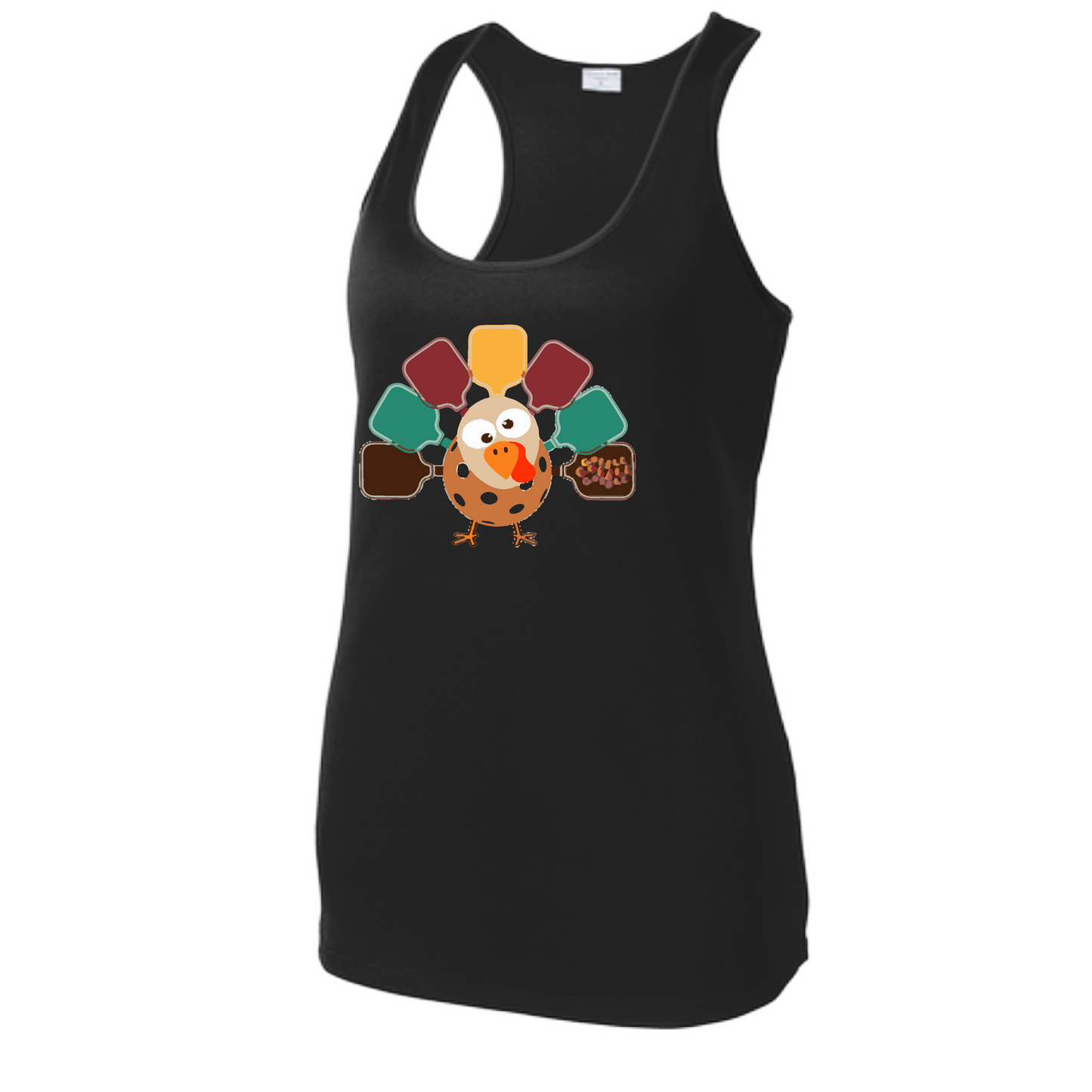 Turkey Pickleball | Women's Racerback Pickleball Tank | 100% Polyester