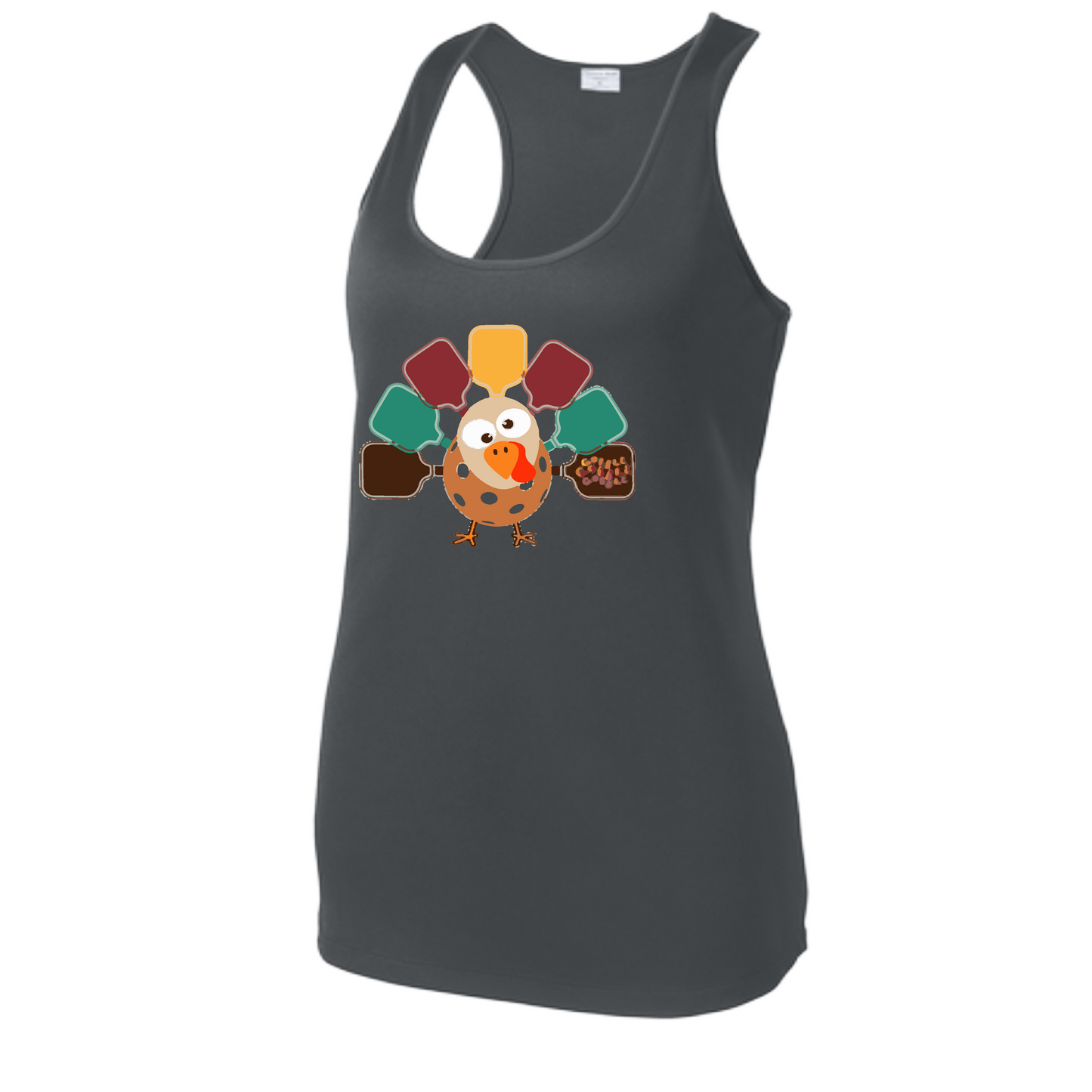 Turkey Pickleball | Women's Racerback Pickleball Tank | 100% Polyester