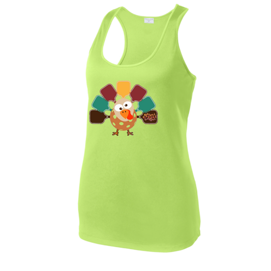 Turkey Pickleball | Women's Racerback Pickleball Tank | 100% Polyester