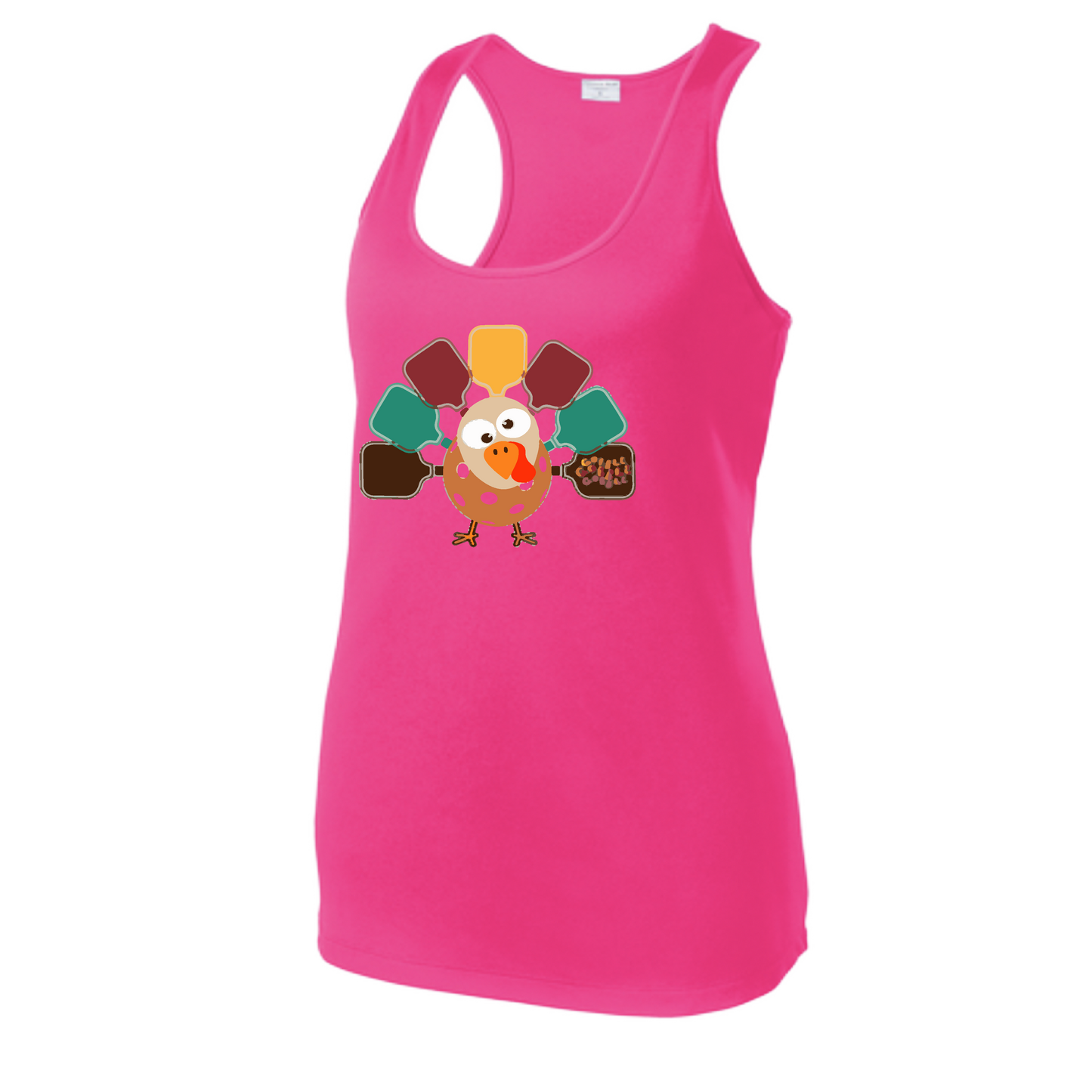 Turkey Pickleball | Women's Racerback Pickleball Tank | 100% Polyester