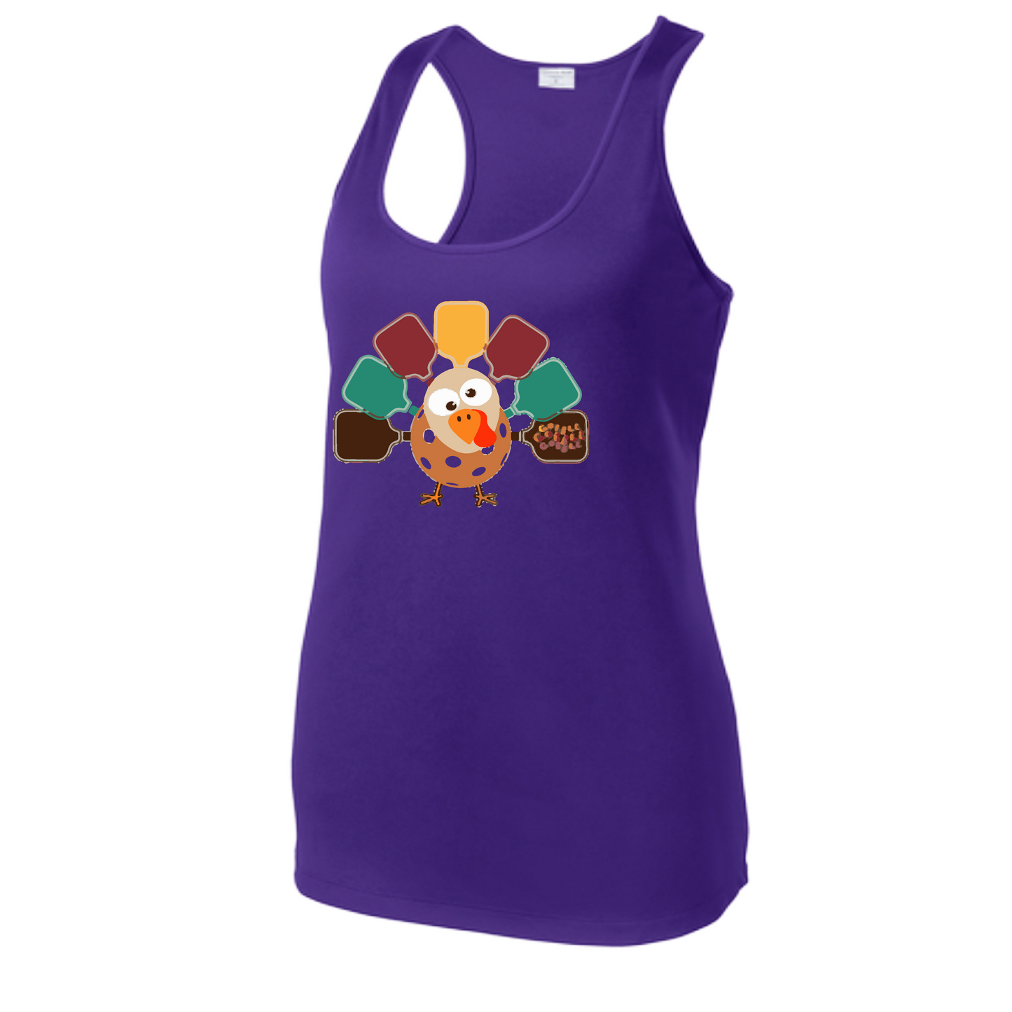 Turkey Pickleball | Women's Racerback Pickleball Tank | 100% Polyester